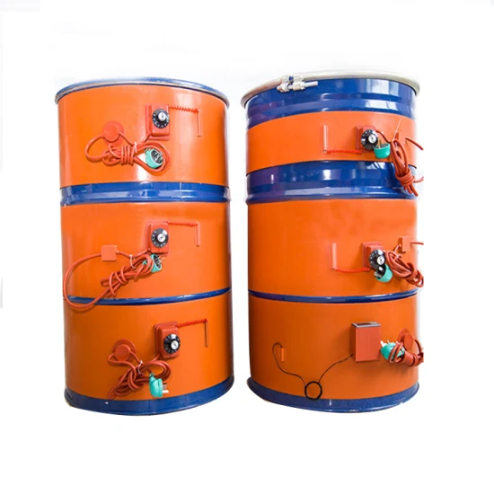 220 V 200 L 55 galões industriais à prova d'água flexível tambor de borracha de silicone aquecedor de óleo