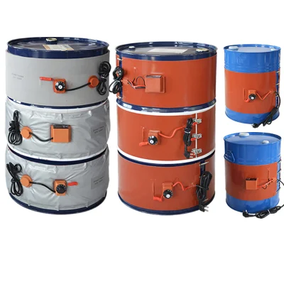Cobertor de aquecedor de tambor personalizado 20L 50L 60L 200L para barril de borracha de silicone