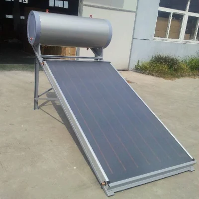 Aquecedor de água de placa plana de aço galvanizado sem pressão 100L-400L de energia solar